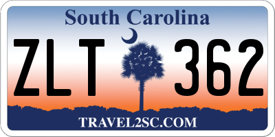 SC license plate ZLT362