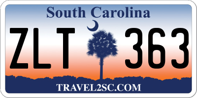 SC license plate ZLT363