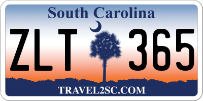 SC license plate ZLT365