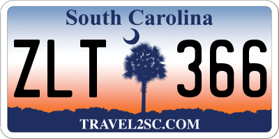 SC license plate ZLT366