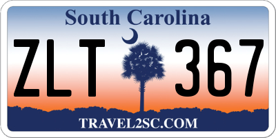 SC license plate ZLT367