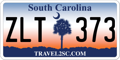 SC license plate ZLT373