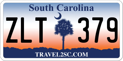 SC license plate ZLT379