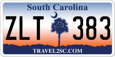 SC license plate ZLT383
