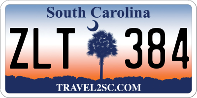 SC license plate ZLT384