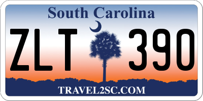 SC license plate ZLT390