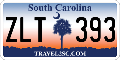 SC license plate ZLT393