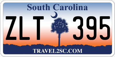 SC license plate ZLT395