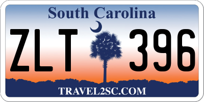 SC license plate ZLT396