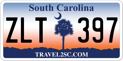 SC license plate ZLT397