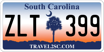 SC license plate ZLT399