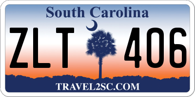 SC license plate ZLT406