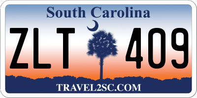 SC license plate ZLT409
