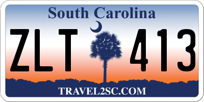 SC license plate ZLT413