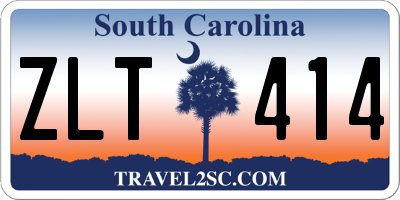 SC license plate ZLT414