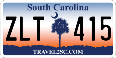 SC license plate ZLT415