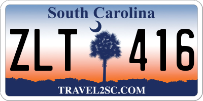 SC license plate ZLT416