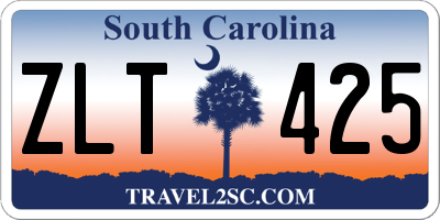 SC license plate ZLT425