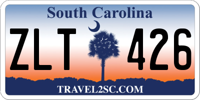 SC license plate ZLT426