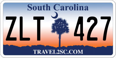 SC license plate ZLT427