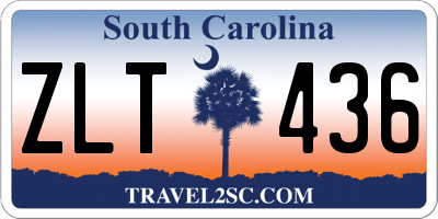 SC license plate ZLT436