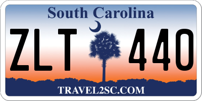 SC license plate ZLT440