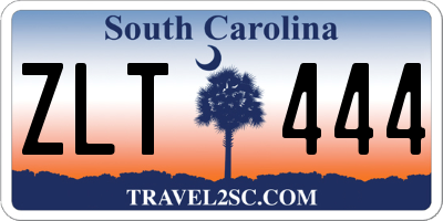 SC license plate ZLT444