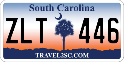 SC license plate ZLT446
