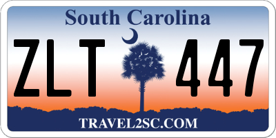 SC license plate ZLT447
