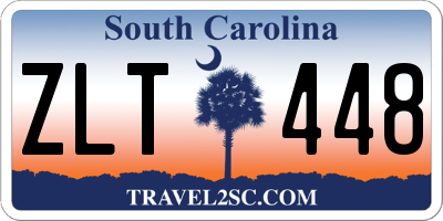 SC license plate ZLT448