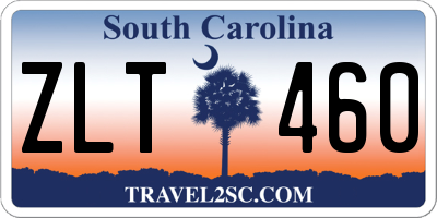 SC license plate ZLT460
