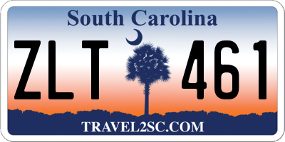 SC license plate ZLT461