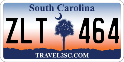 SC license plate ZLT464