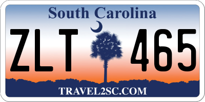 SC license plate ZLT465