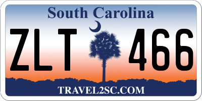 SC license plate ZLT466