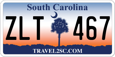 SC license plate ZLT467