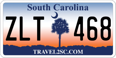 SC license plate ZLT468