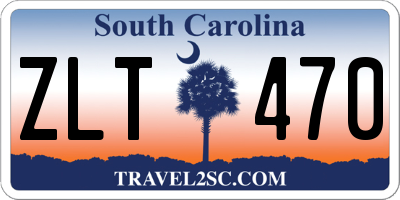 SC license plate ZLT470