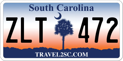SC license plate ZLT472