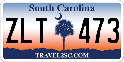 SC license plate ZLT473
