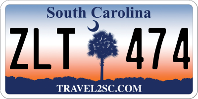 SC license plate ZLT474
