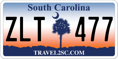 SC license plate ZLT477