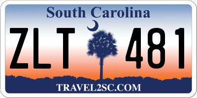 SC license plate ZLT481