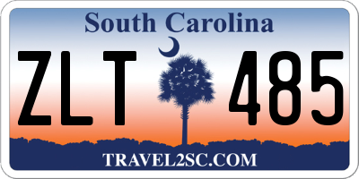 SC license plate ZLT485