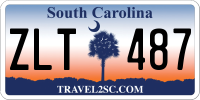 SC license plate ZLT487