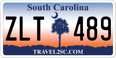 SC license plate ZLT489