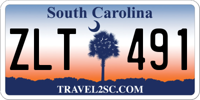 SC license plate ZLT491