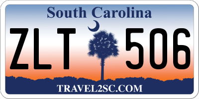 SC license plate ZLT506