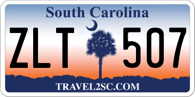 SC license plate ZLT507