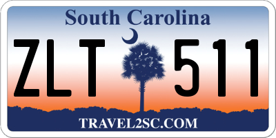 SC license plate ZLT511
